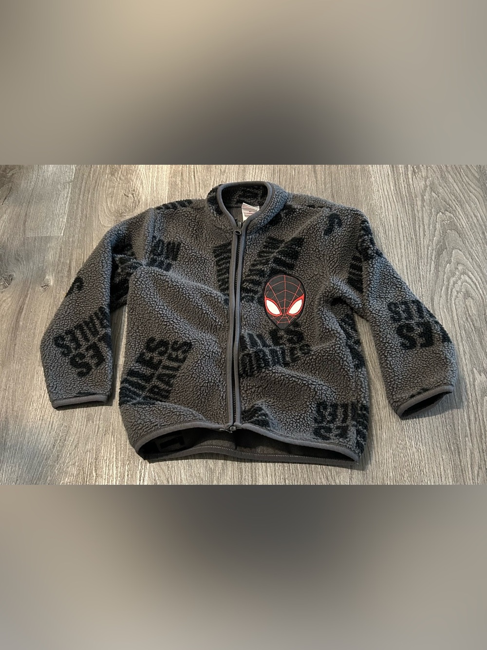 Marvel Kids Black Miles Morales Fleece Jacket 5T